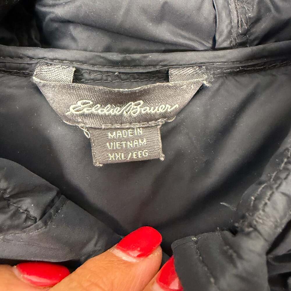 Eddie Bauer EB650 Down Hooded Puffer Jacket Black XXL - Picture 5 of 7